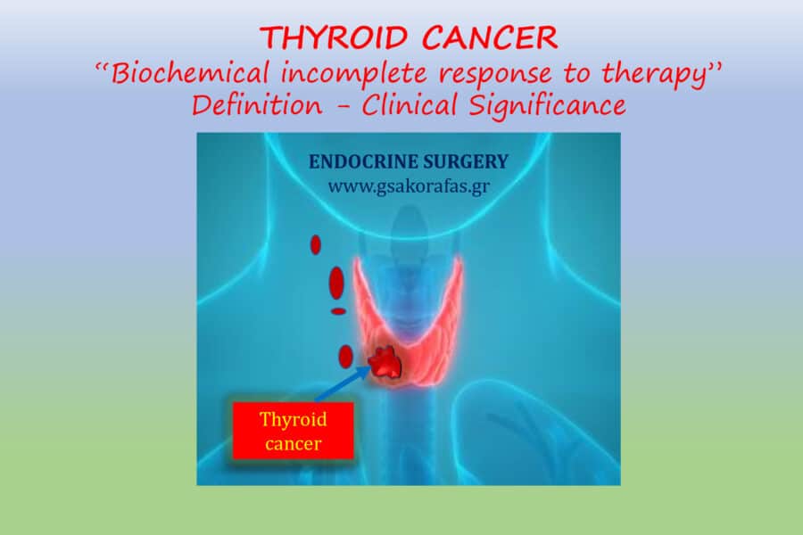 Καρκίνος θυρεοειδούς και βιοχημιά ατελής απάντηση στη θεραπεία