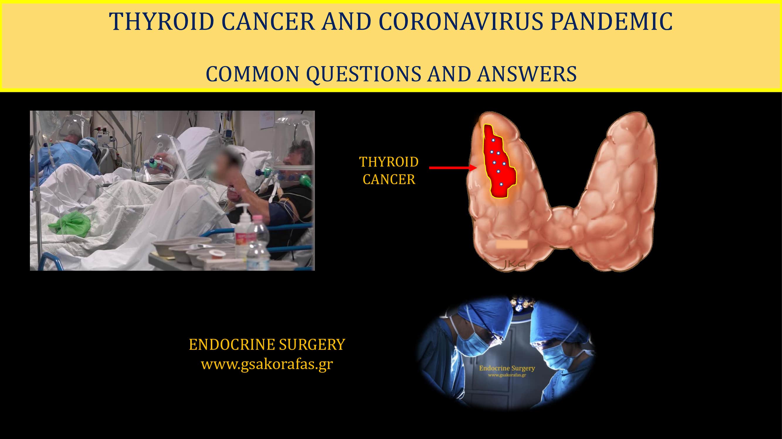 Thyroid cancer and coronavirus ( COVID-19 ) pandemic- Common Questions & Answers