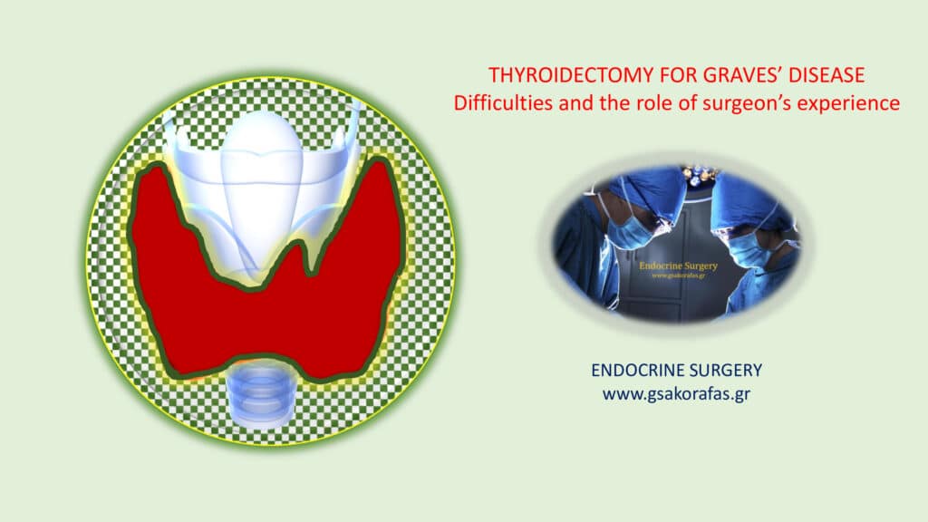 Thyroidectomy in patients with Graves disease technical challenges