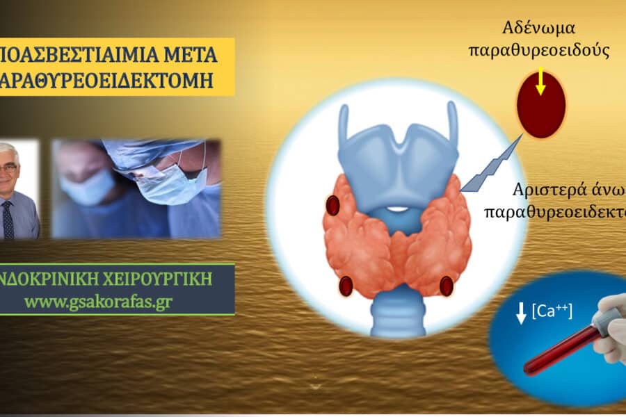 Πρωτοπαθής υπερπαραθυρεοειδισμός (ΡΗΡΤ) και μετεγχειρητική υποασβεστιαιμία μετά παραθυρεοειδεκτομή